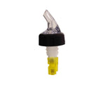 Thumbnail image #1 for Thunder Group PLPR150C Liquor Pourer, 1-1/2 oz, Plastic, Black Collar, Clear Spout Case of 25