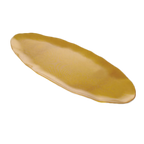 Thumbnail image #1 for Thunder Group Pearl RF2024G 24" x 10" Gold Melamine Oval Platter with Scalloped Edge Case of 12