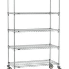 Thumbnail image #1 for Metro Super Erecta SA-3672C-80-M5 Super Adjustable Mobile Wire Shelving Unit, 72"W x 36"D x 80"H, 600 lb. capacity per shelf, 1200 lb. capacity per