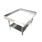 Thumbnail image #2 for SunFab SFES-3072 Equipment Stand, 72"W x 30"D x 24"H, 16-Gauge Stainless Steel Top, Galvanized Open Undershelf
