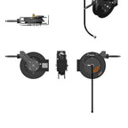 Thumbnail image #2 for T&S Brass equip 5HR-232-GH Open Black Powder-Coated Steel Retractable Hose Reel, 3/8" x 35 ft., Wall/Ceiling Mount