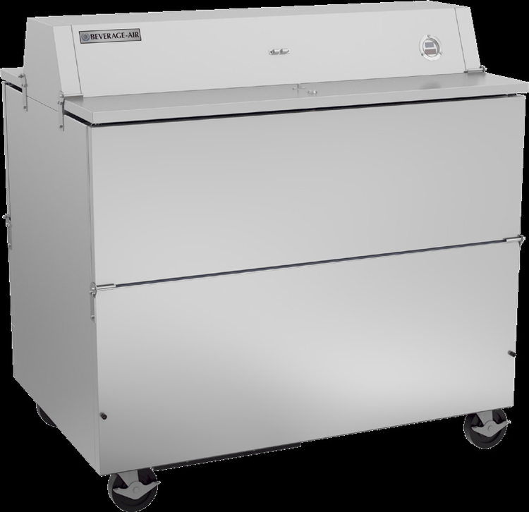 Product image #4 for Beverage-Air STF49HC-1-S Dual Access School Milk Forced-Air Cooler, 49 Inch, 20.55 Cu. Ft., Stainless Steel