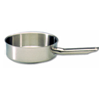 Thumbnail image #1 for Matfer Bourgeat Excellence 696028 Stainless Steel Sauté Pan, 4 qt, 11" Dia. x 3-1/2"H, Induction Ready, Welded Handle