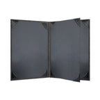 Thumbnail image #2 for Risch Harley HAR-4V 5.5X8.5 Booklet Menu Cover, Padded Faux-Leather, 4-View, 5-1/2" x 8-1/2" Case of 25