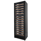Thumbnail image #1 for Beverage Factory Allavino VSW6771D-2BL-WD Commercial Wine Refrigerator, 67-Bottle, Dual Temperature Zones, Hinged Glass Door, Black