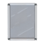 Thumbnail image #1 for AARCO Products DSN1411 Wall-Mounted Aluminum Menu Card Snap Frame, 11"W x 14"H, Satin Silver, Vertical/Horizontal