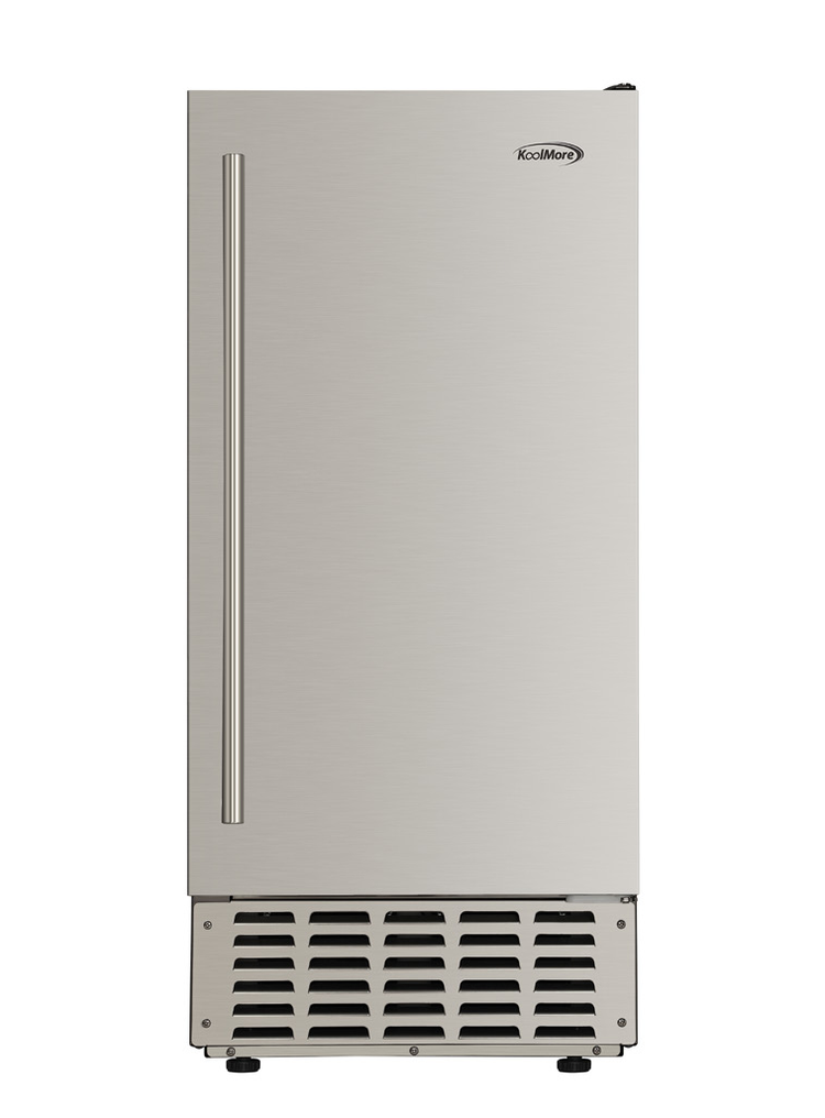 Product image #6 for KoolMore Built-In Residential Pearl Nugget Ice Machine with Bin, 66 lb. Daily Production, Stainless Steel