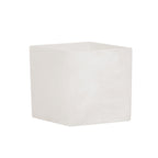 Thumbnail image #2 for Cal-Mil 22055-4-126 Square Resin Condiment Jar, White Marble Swirl, 4"W x 4"D x 4"H Case of 3