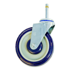 Thumbnail image #1 for New Age C482 Swivel Stem Caster, 5-Inch Diameter, Polyurethane Tread, 250-lb Capacity