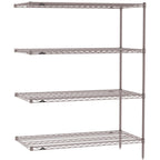 Thumbnail image #1 for Metro Super Erecta SE-2442K4-63-A4 Add-On Wire Shelving Unit, 42"W x 24"D x 63"H, 800 lb. capacity per shelf, 2000 lb. capacity per unit, 1" shelf