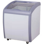 Thumbnail image #1 for USR Brands Coldline XS160 Ice Cream Chest Freezer, Curved Glass Top, 6 cu. ft., 26 in. Wide, Bottom-Mounted Refrigeration