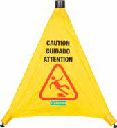 Product image #2 for Carlisle Safety Pop-Up Caution Cone Floor Sign, 18 x 20 Inches, Yellow Nylon