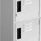 Thumbnail image #1 for Tarrison Products Ltd. TS-L12606P Single-Column Stainless Steel Locker, 6 Compartments, Beige, 12"W x 15"D x 79"H