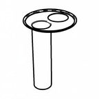 Thumbnail image #1 for G.E.T. Frilich 3170215 Replacement Stainless Steel Ice Tube for Elegance Juice Dispenser