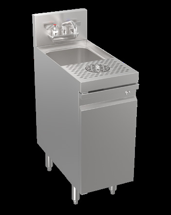Product image #7 for Krowne Royal Series Underbar Speed Unit with Cabinet Base and Glass Rinser, 12-Inch W x 24-Inch D