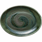 Thumbnail image #1 for Libbey Heart & Soul - Perfect Match 801222541000103 Porcelain Avocado Oval Coupe Platter, 10 x 7.5 in