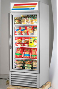 Product image #7 for True 30-Inch One-Section Glass Door Freezer Merchandiser with Hinged Door
