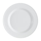 Thumbnail image #1 for CAC China Everest EVT-7 Round Porcelain Plate, 7-1/2 in, Bead Edge, Bone White Case of 3 Dozen