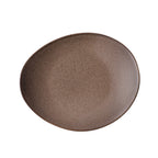 Thumbnail image #2 for 1880 Hospitality Rustic by Oneida® L6753059324 7-1/4" Oval Coupe Plate, Porcelain, Chestnut Two-Tone Glaze Case of 3 Dozen
