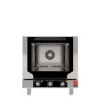 Thumbnail image #1 for Tecnoeka EKFA 412 N M Electric Countertop Convection Oven with Broiler, 4 Half-Size Pan Capacity, Manual Controls, Stainless Steel