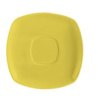Thumbnail image #1 for CAC China Color Arts KC-2-SFL Square Ceramic Saucer, 6", Sunflower Case of 3 Dozen