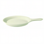Thumbnail image #1 for G.E.T. Corona, Actualite PA1101809612 . . 10-1/4" Round Porcelain Fry Pan Server with Handle, Rolled Edge, Bright White 1 Dozen