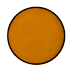 Thumbnail image #1 for Vertex China Woodland WLB-C22 Porcelain Coupe Plate, Round, 8-1/4", Hand-Painted Pumpkin Rim, Gloss Finish Case of 2 Dozen