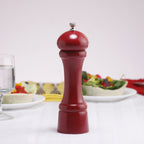 Thumbnail image #2 for Chef Specialties Autumn Hues 08652 Wood Salt Mill, 8-Inch, Ceramic Grinding Mechanism, Candy Apple Red