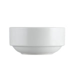 Thumbnail image #1 for CAC China Everest EVT-48 12 oz Porcelain Round Bouillon Cup, Handleless, Stackable Case of 3 Dozen
