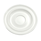 Thumbnail image #1 for 1880 Hospitality Cromwell by Oneida® W6030000500 6-1/8" Round Warm White Porcelain Saucer Case of 3 Dozen