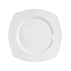 Thumbnail image #1 for CAC China Philadelphia PHA-6 6-1/2-Inch Square Wavy Porcelain Plate Case of 3 Dozen
