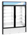 Thumbnail image #5 for Hoshizaki RM-49-HC-WHT Two-Section Reach-In Glass Door Refrigerated Merchandiser, White