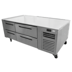 Thumbnail image #1 for Montague Company Legend FB-84-R Freezer Equipment Base/Stand, 84-inch, Stainless Steel, 6 Drawers, Remote Refrigeration