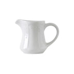 Thumbnail image #1 for Tuxton China Chicago CHR-125 White Embossed Porcelain Gravy Boat, 12-1/2 oz., 4-1/4"H 1 Dozen