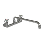 Thumbnail image #1 for Tarrison Products Ltd. TP-PF8WK16C-KIT Commercial Backsplash-Mount Faucet, 16" Swing Spout, 8" Centers, 4-Arm Handles