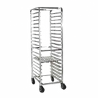 Thumbnail image #1 for SPG International Kelmax 4H0963 Mobile Aluminum Pan Rack, 20-Pan Capacity, 3-Inch Centers, End-Loading