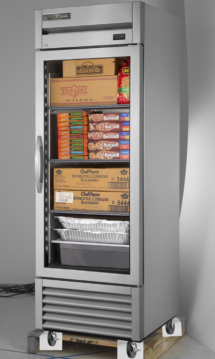 Product image #5 for True One-Section Reach-In Glass Door Freezer, -10°F, Self-Contained Bottom-Mounted, Stainless Steel