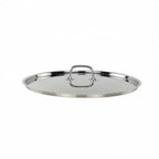 Thumbnail image #1 for Tuxton China Tuxsteel RSZW-142 Round Stainless Steel Pot Lid, 14-1/4-Inch Diameter, Solid Stainless Steel Handle