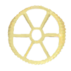 Thumbnail image #1 for Arcobaleno Pasta Equipment AEX130 & AEX130M#271 Pasta Extruder Die #271, Bronze, Rotelle, 25.4mm