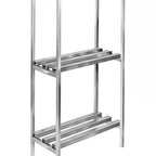 Thumbnail image #4 for Channel Manufacturing Lifetime Tough DR2054-3 3-Shelf Aluminum Channel-Style Dunnage Shelving, 54"W x 20"D x 64"H