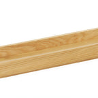 Thumbnail image #1 for Cal-Mil 23106-2061-21 Rectangular Oak Serving Tray, 20"W x 6"D x 1.5"H, Fits Black Metal Riser Frames