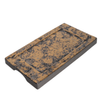 Thumbnail image #1 for Korin Inc PLL-591 Textured Brass Rectangular Plate, 11.25"L × 6"W × 1"H Case of 24