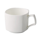 Thumbnail image #1 for CAC China Niagara NGA-1 Square Porcelain Coffee Cup, 8 oz, Glazed Foot, Bone White Case of 3 Dozen