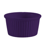 Thumbnail image #1 for CAC China Rkf RKF-4-BLU 4 oz Blue Ceramic Fluted Ramekin Case of 4 Dozen