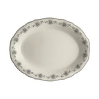 Thumbnail image #1 for Steelite International HL Ivory HL52563877 China Oval Platter, 10 x 7.75 in, Scalloped Edge Case of 2 Dozen