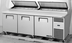 Thumbnail image #5 for True 93.5-Inch 3-Section Pizza Prep Table with 12-Pan Top and Side-Mounted Self-Contained Refrigeration