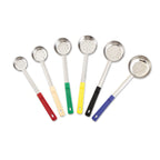 Thumbnail image #2 for Browne USA Foodservice 5757451 5 oz Perforated Stainless Steel Food Portioner with Yellow Polypropylene Handle