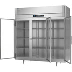 Thumbnail image #2 for Victory Refrigeration UltraSpec™ RSA-3D-S1-G-HC Three-Section Glass-Door Reach-In Refrigerator, Self-Contained, Stainless Steel Exterior