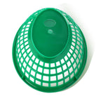 Thumbnail image #2 for New Star Foodservice Inc. 44126 Fast Food Basket, 9-1/4" x 6", Stackable, Oval, Plastic, Green Case of 3 Dozen