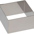 Thumbnail image #1 for JB Prince De Buyer M642 Square Stainless Steel Ring Mold, 3-1/8" x 3-1/8" x 1-3/4", 8 oz.